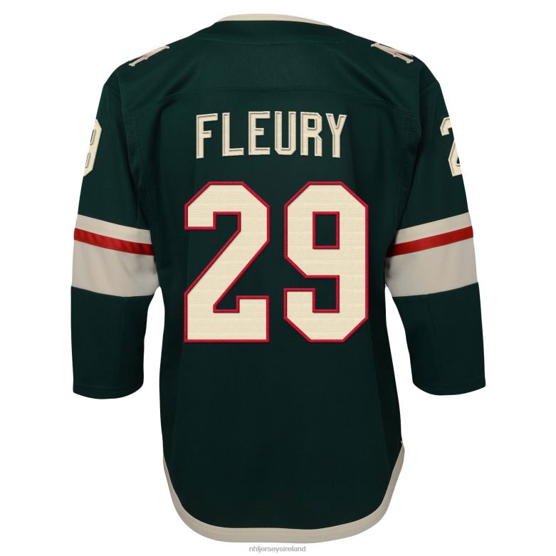 NHL Youth Minnesota Wild Marc-Andre Fleury Green Home Premier Player Jersey D002V176 Clothing