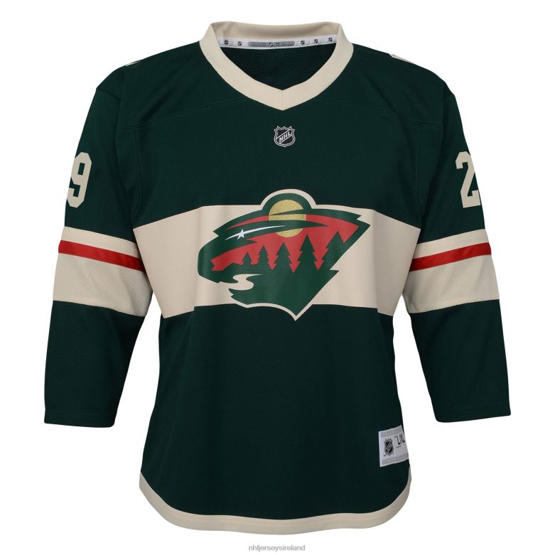 NHL Youth Minnesota Wild Marc-Andre Fleury Green Replica Player Jersey D002V351 Clothing