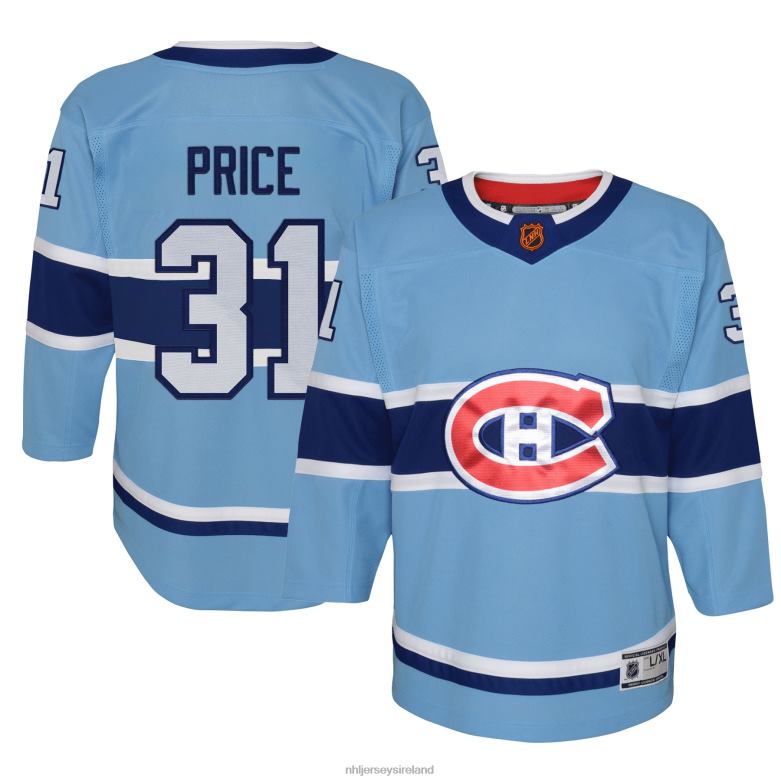 NHL Youth Montreal Canadiens Carey Price Light Blue Special Edition 20 Premier Player Jersey D002V878 Clothing
