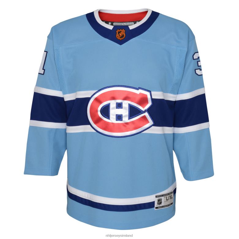 NHL Youth Montreal Canadiens Carey Price Light Blue Special Edition 20 Premier Player Jersey D002V878 Clothing