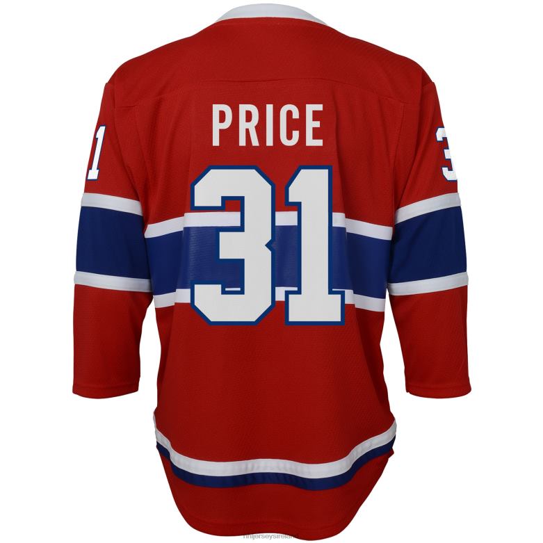 NHL Youth Montreal Canadiens Carey Price Red Home Replica Player Jersey D002V731 Clothing