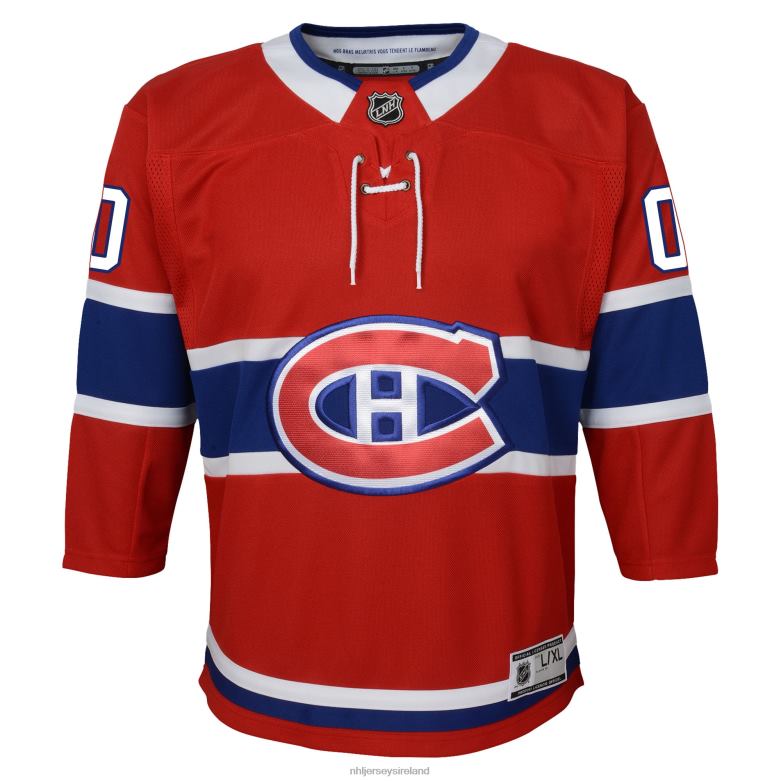 NHL Youth Montreal Canadiens Red Home Premier Custom Jersey D002V589 Clothing