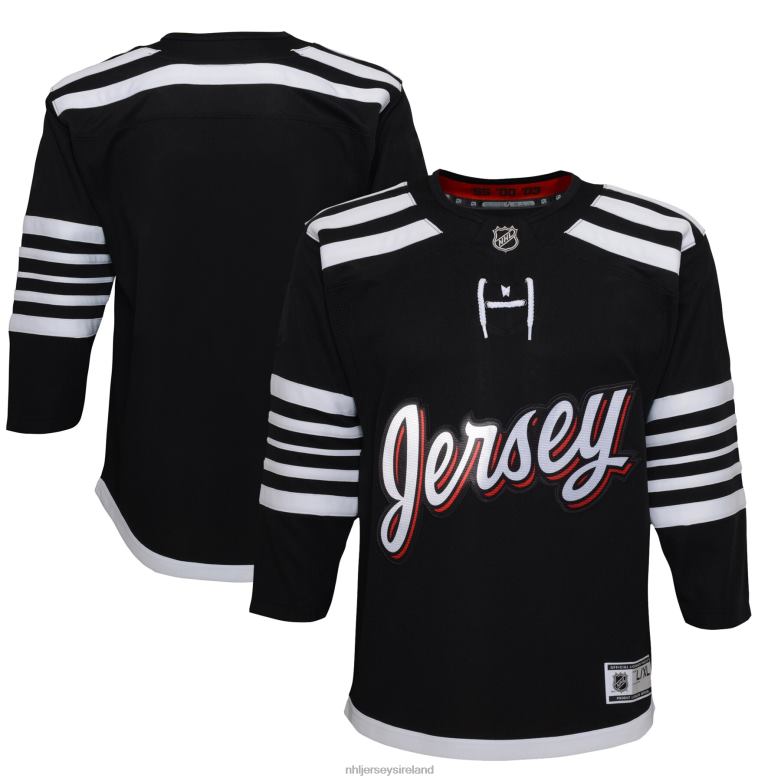 NHL Youth New Jersey Devils Black 2021/22 Alternate Premier Jersey D002V698 Clothing