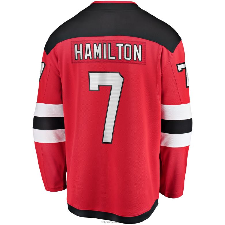 NHL Youth New Jersey Devils Dougie Hamilton Fanatics Branded Red Breakaway Player Jersey D002V640 Clothing