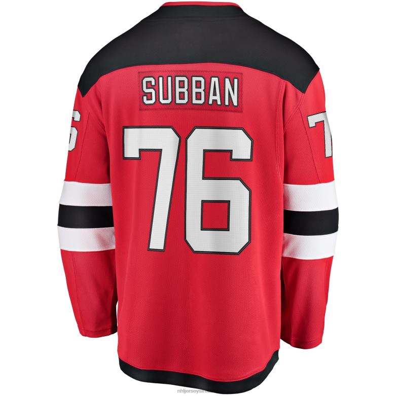 NHL Youth New Jersey Devils PK Subban Fanatics Branded Red Home Breakaway Player Jersey D002V2046 Clothing