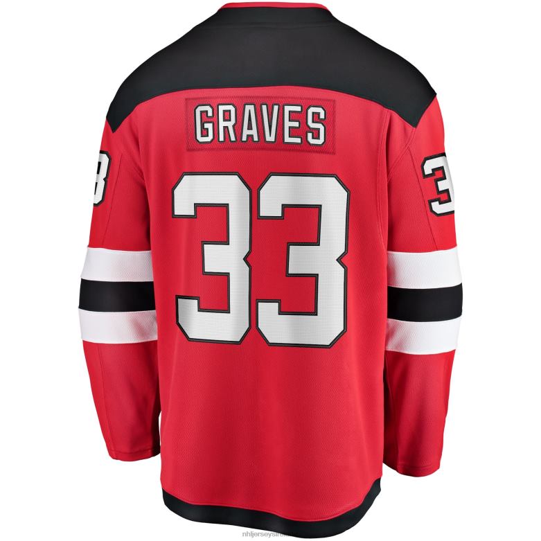 NHL Youth New Jersey Devils Ryan Graves Fanatics Branded Red Breakaway Player Jersey D002V1688 Clothing