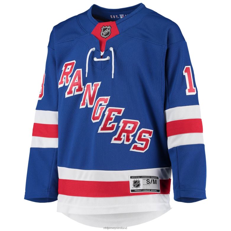 NHL Youth New York Rangers Alexis Lafreniere Blue Home Premier Player Jersey D002V448 Clothing