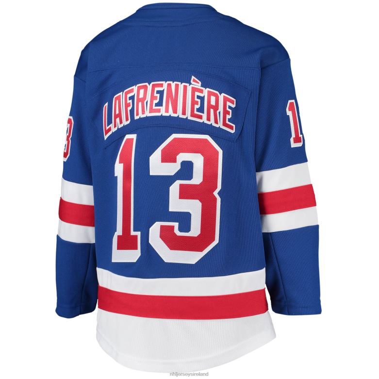 NHL Youth New York Rangers Alexis Lafreniere Blue Home Premier Player Jersey D002V448 Clothing