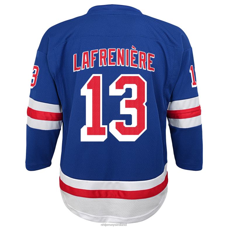 NHL Youth New York Rangers Alexis Lafreniere Blue Home Replica Player Jersey D002V638 Clothing