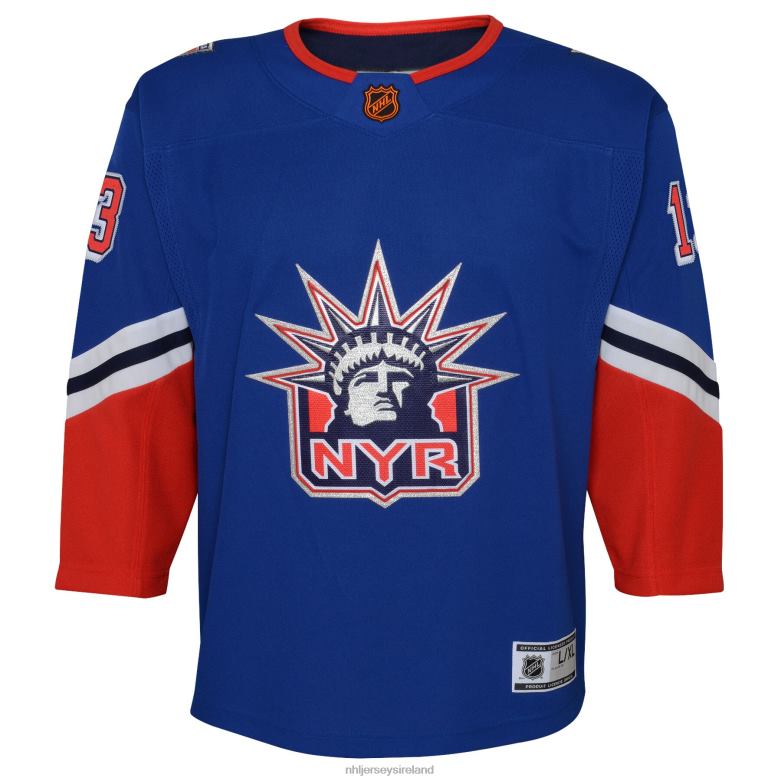 NHL Youth New York Rangers Alexis Lafreniere Royal Special Edition 20 Premier Player Jersey D002V1143 Clothing
