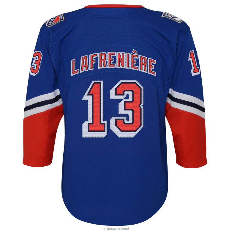 NHL Youth New York Rangers Alexis Lafreniere Royal Special Edition 20 Premier Player Jersey D002V1143 Clothing