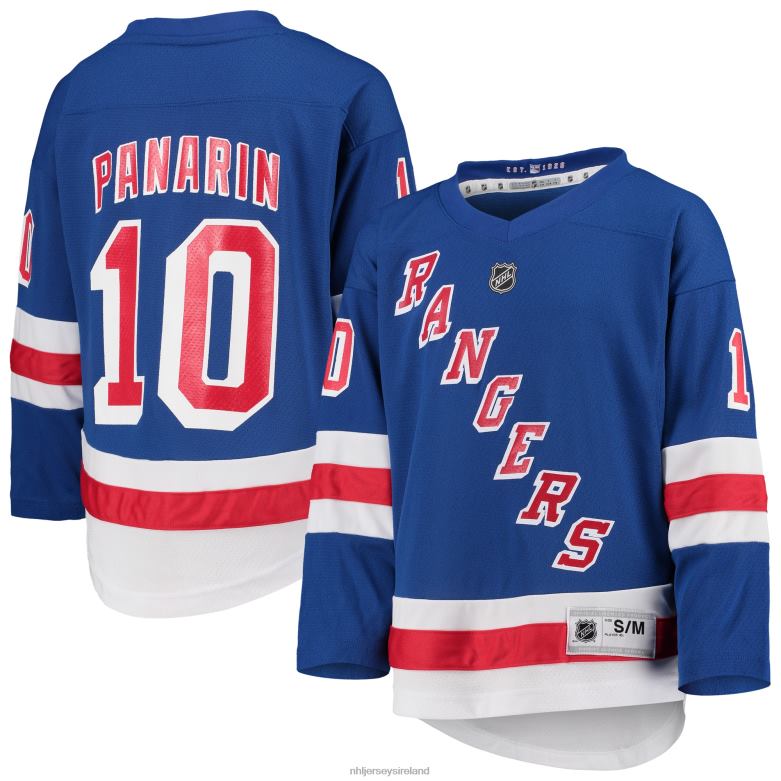 NHL Youth New York Rangers Artemi Panarin Blue Home Replica Player Jersey D002V129 Clothing