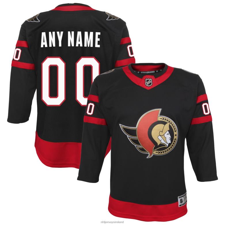 NHL Youth Ottawa Senators Black Home Custom Premier Jersey D002V1175 Clothing