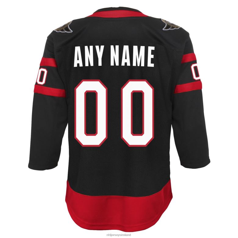NHL Youth Ottawa Senators Black Home Custom Premier Jersey D002V1175 Clothing