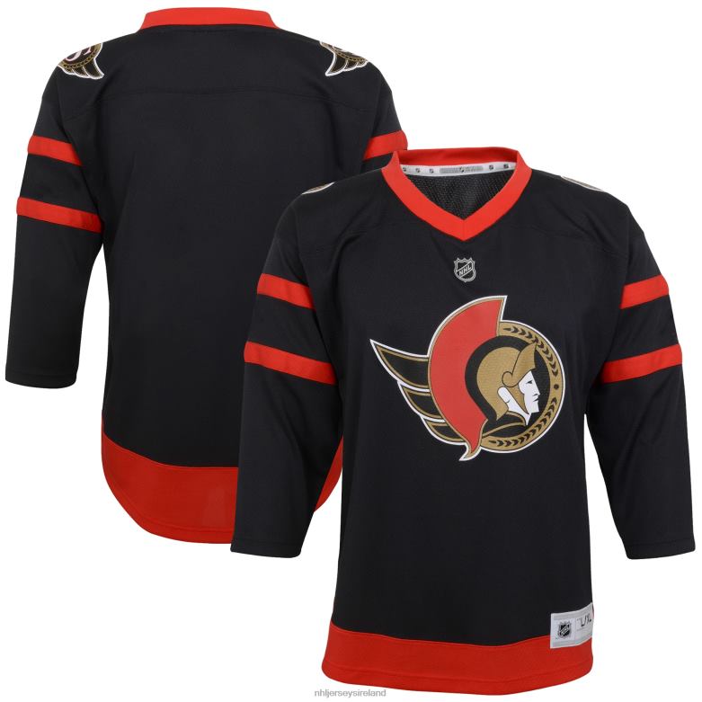 NHL Youth Ottawa Senators Black Home Replica Blank Jersey D002V1810 Clothing