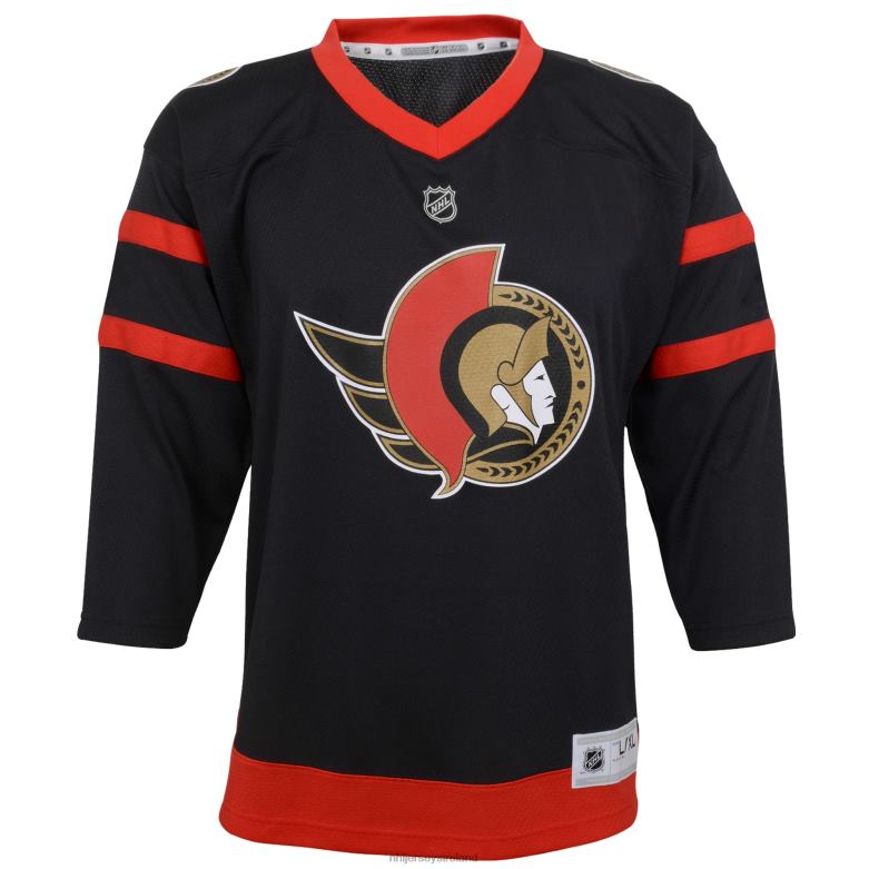 NHL Youth Ottawa Senators Black Home Replica Blank Jersey D002V1810 Clothing