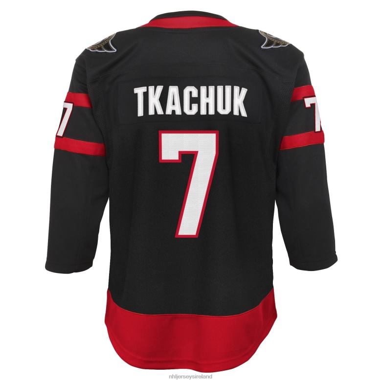NHL Youth Ottawa Senators Brady Tkachuk Black 2020/21 Home Premier Player Jersey D002V2155 Clothing