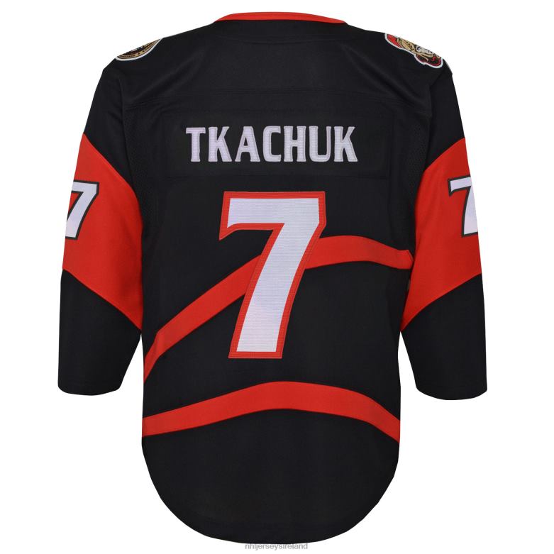 NHL Youth Ottawa Senators Brady Tkachuk Black Special Edition 20 Premier Player Jersey D002V1190 Clothing