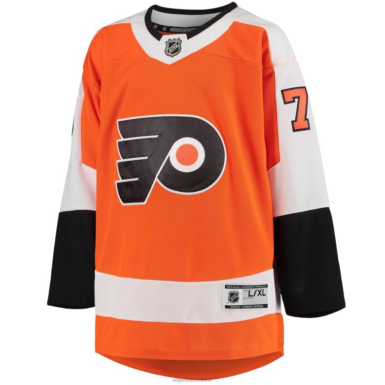 NHL Youth Philadelphia Flyers Carter Hart Orange Home Premier Player Jersey D002V798 Clothing