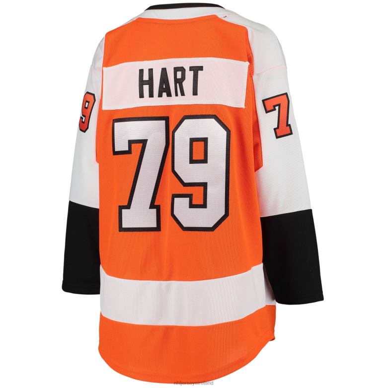 NHL Youth Philadelphia Flyers Carter Hart Orange Home Premier Player Jersey D002V798 Clothing