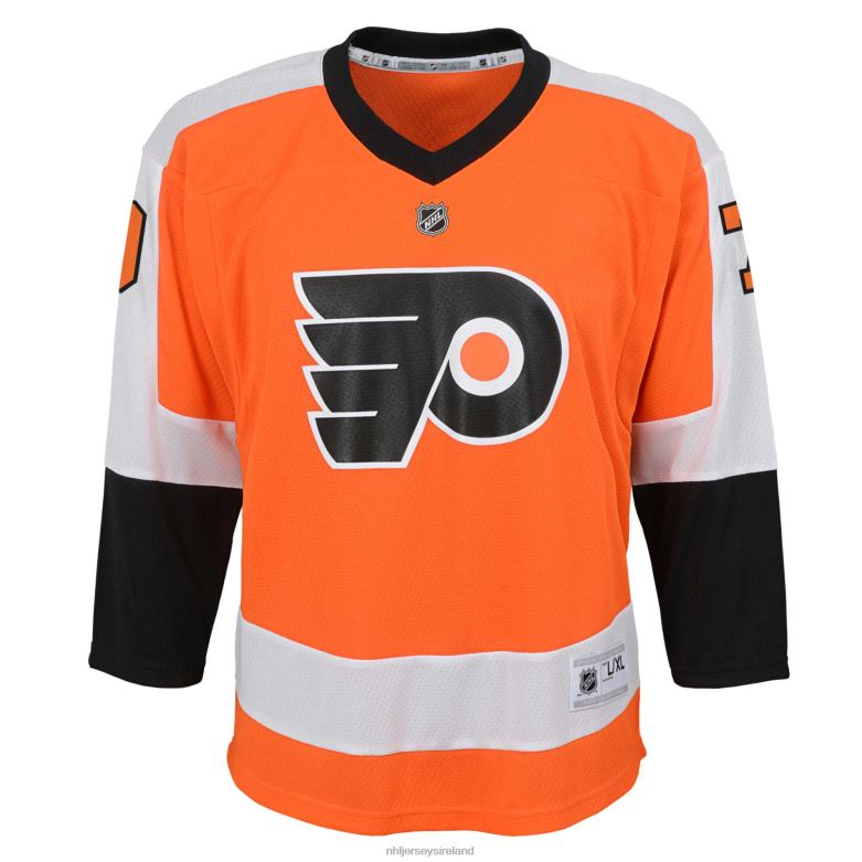 NHL Youth Philadelphia Flyers Carter Hart Orange Home Replica Player Jersey D002V678 Clothing