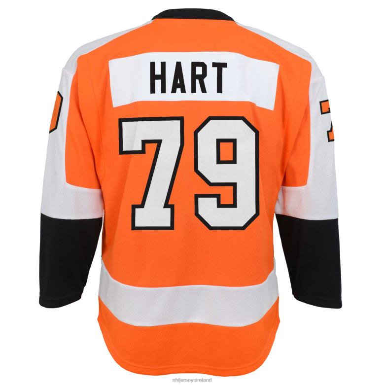 NHL Youth Philadelphia Flyers Carter Hart Orange Home Replica Player Jersey D002V678 Clothing