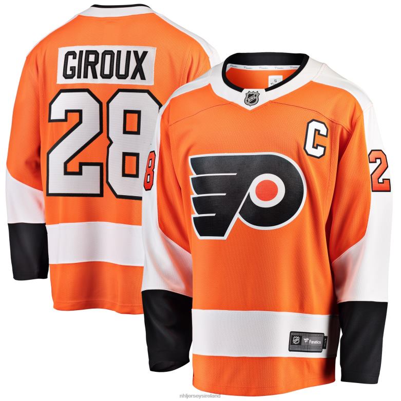 NHL Youth Philadelphia Flyers Claude Giroux Fanatics Branded Orange Home Breakaway Player Jersey D002V700 Clothing
