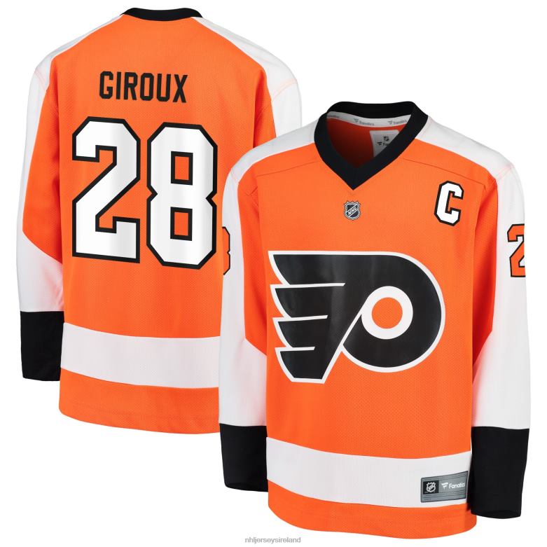 NHL Youth Philadelphia Flyers Claude Giroux Fanatics Branded Orange Replica Player Jersey D002V835 Clothing