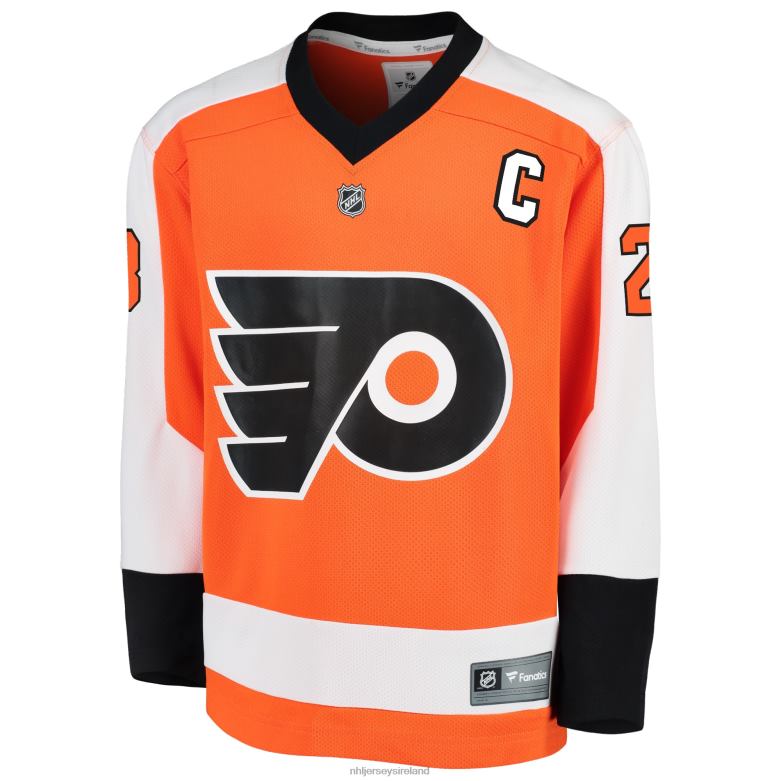 NHL Youth Philadelphia Flyers Claude Giroux Fanatics Branded Orange Replica Player Jersey D002V835 Clothing