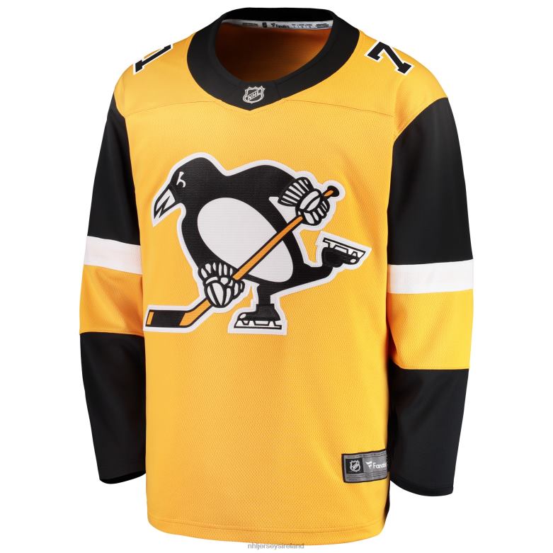 NHL Youth Pittsburgh Penguins Evgeni Malkin Fanatics Branded Gold Alternate Breakaway Player Jersey D002V943 Clothing