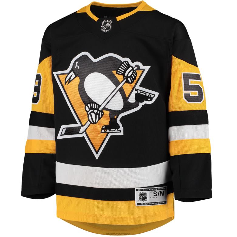 NHL Youth Pittsburgh Penguins Jake Guentzel Black Home Premier Player Jersey D002V463 Clothing