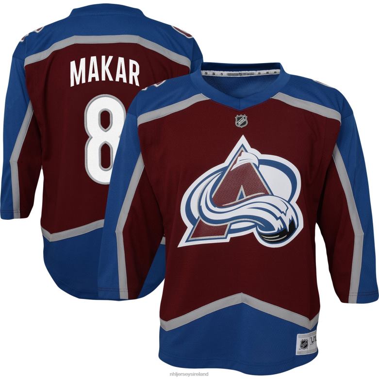 NHL Youth Preschool Colorado Avalanche Cale Makar Burgundy Replica Player Jersey D002V646 Clothing