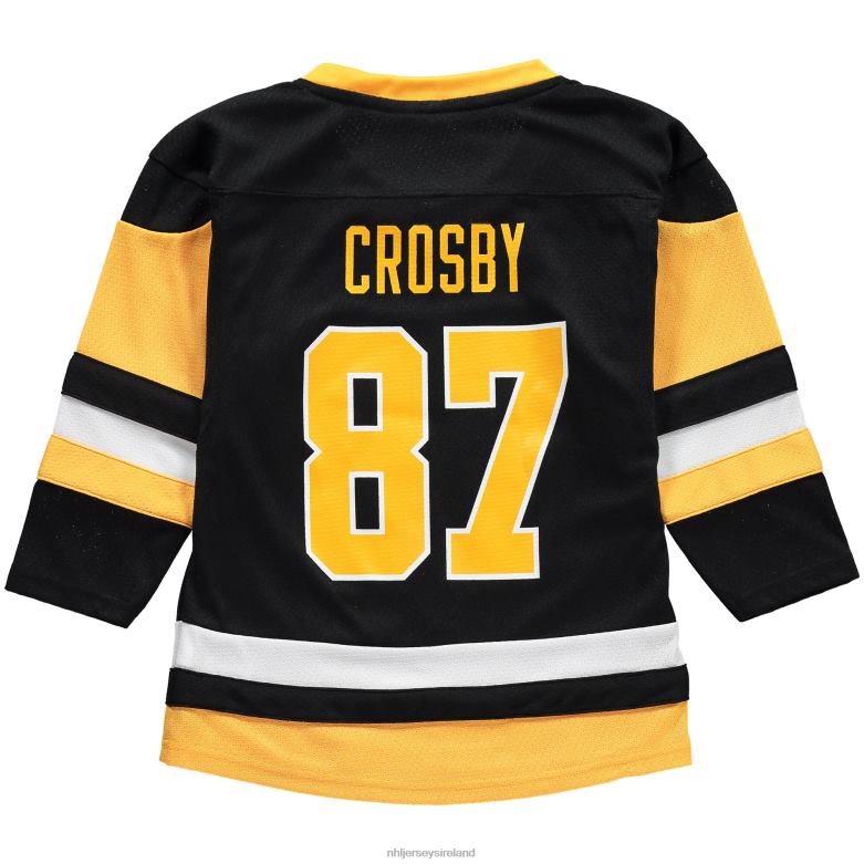 NHL Youth Preschool Pittsburgh Penguins Sidney Crosby Black Replica Player Jersey D002V458 Clothing