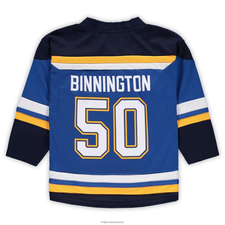 NHL Youth Preschool St Louis Blues Jordan Binnington Blue Home Replica Player Jersey D002V812 Clothing