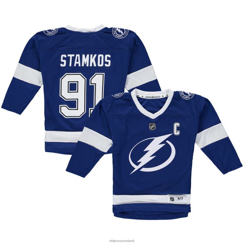 NHL Youth Preschool Tampa Bay Lightning Steven Stamkos Blue Replica Player Jersey D002V389 Clothing
