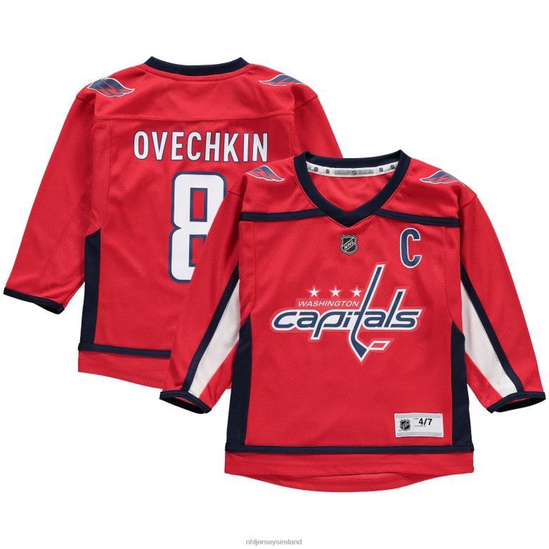 NHL Youth Preschool Washington Capitals Alexander Ovechkin Red Replica Player Jersey D002V366 Clothing