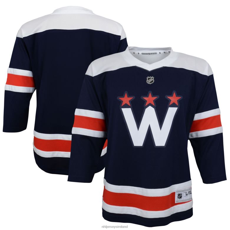 NHL Youth Preschool Washington Capitals Navy 2020/21 Alternate Replica Jersey D002V1432 Clothing
