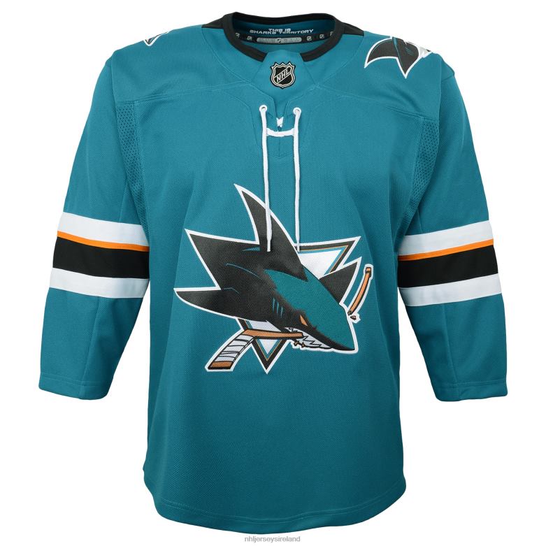NHL Youth San Jose Sharks Teal Home Premier Blank Jersey D002V2082 Clothing