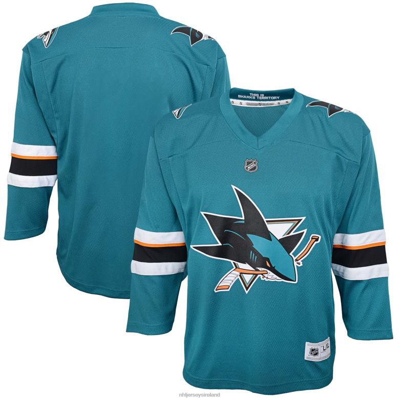 NHL Youth San Jose Sharks Teal Home Replica Blank Jersey D002V2053 Clothing