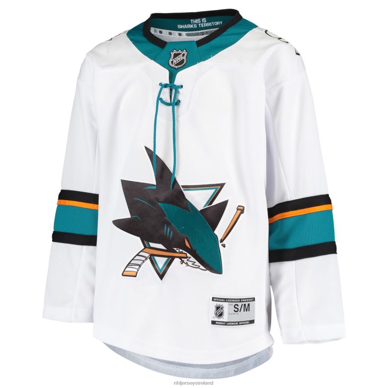 NHL Youth San Jose Sharks White Away Premier Jersey D002V1117 Clothing