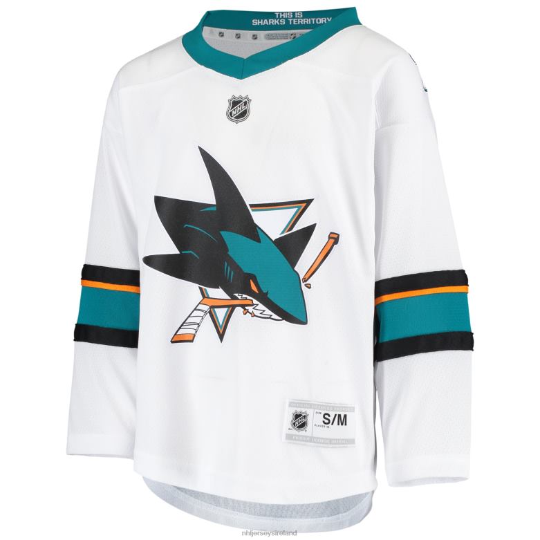 NHL Youth San Jose Sharks White Away Replica Jersey D002V606 Clothing