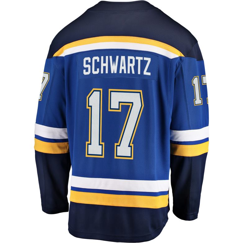 NHL Youth St Louis Blues Jaden Schwartz Fanatics Branded Blue Breakaway Player Jersey D002V2277 Clothing