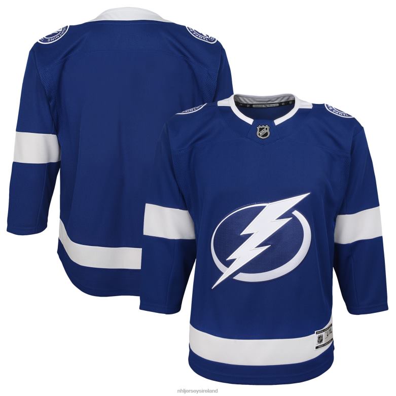 NHL Youth Tampa Bay Lightning Blue Home Blank Premier Jersey D002V1503 Clothing