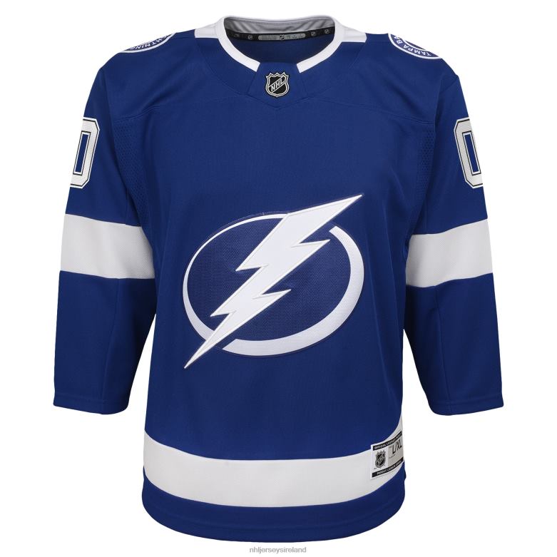 NHL Youth Tampa Bay Lightning Blue Home Custom Premier Jersey D002V218 Clothing