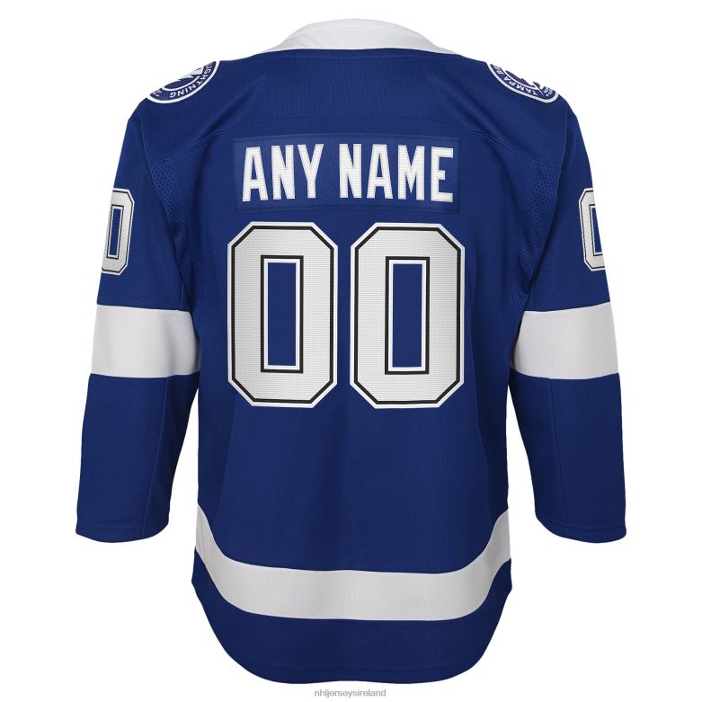 NHL Youth Tampa Bay Lightning Blue Home Custom Premier Jersey D002V218 Clothing