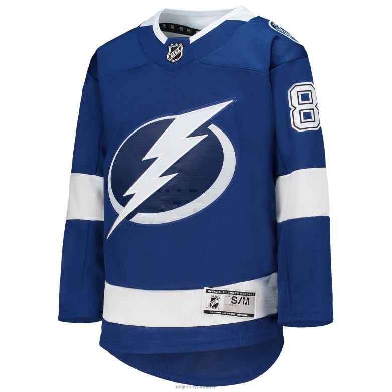 NHL Youth Tampa Bay Lightning Nikita Kucherov Blue Home Premier Player Jersey D002V682 Clothing