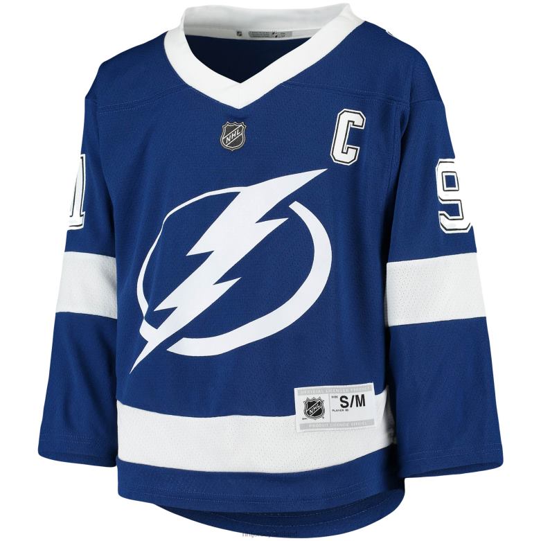 NHL Youth Tampa Bay Lightning Steven Stamkos Blue Home Replica Player Jersey D002V134 Clothing