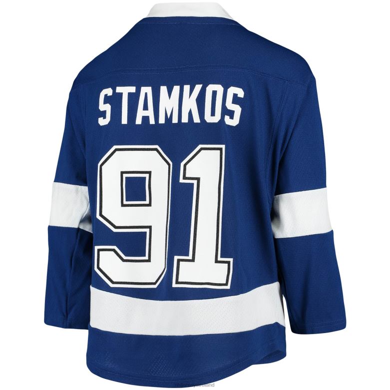 NHL Youth Tampa Bay Lightning Steven Stamkos Blue Home Replica Player Jersey D002V134 Clothing