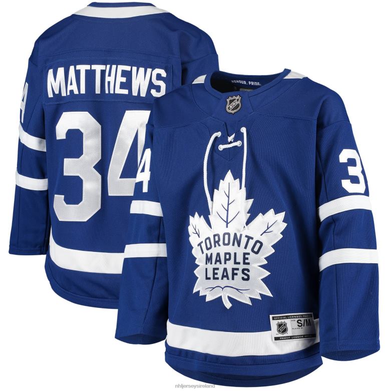 NHL Youth Toronto Maple Leafs Auston Matthews Blue Home Premier Player Jersey D002V144 Clothing