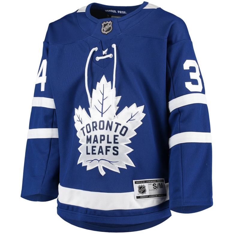 NHL Youth Toronto Maple Leafs Auston Matthews Blue Home Premier Player Jersey D002V144 Clothing